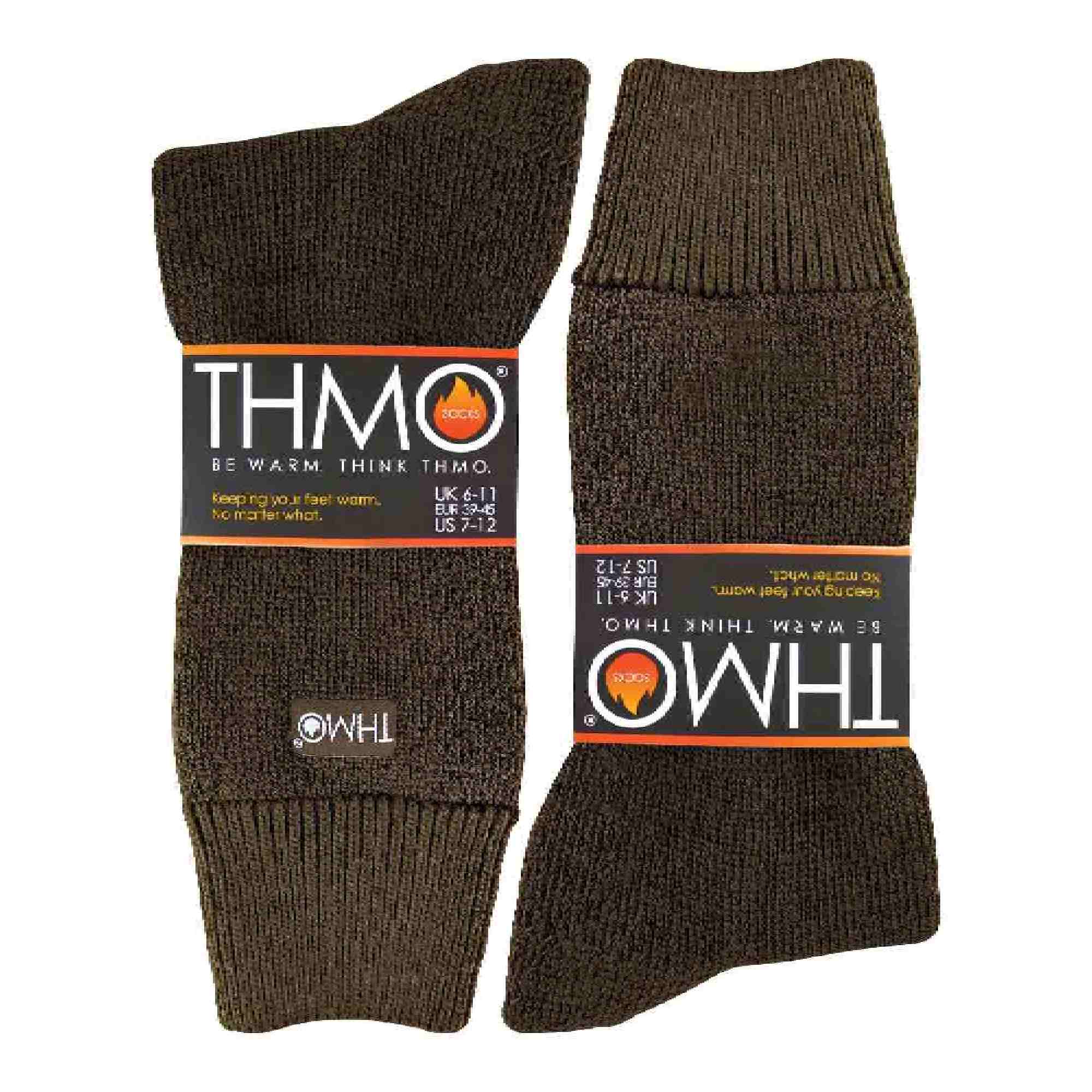Mens Thick Winter Thermal Socks with Comfort Top (Multipack Options)