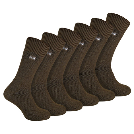 Mens Thick Winter Thermal Socks with Comfort Top (Multipack Options)