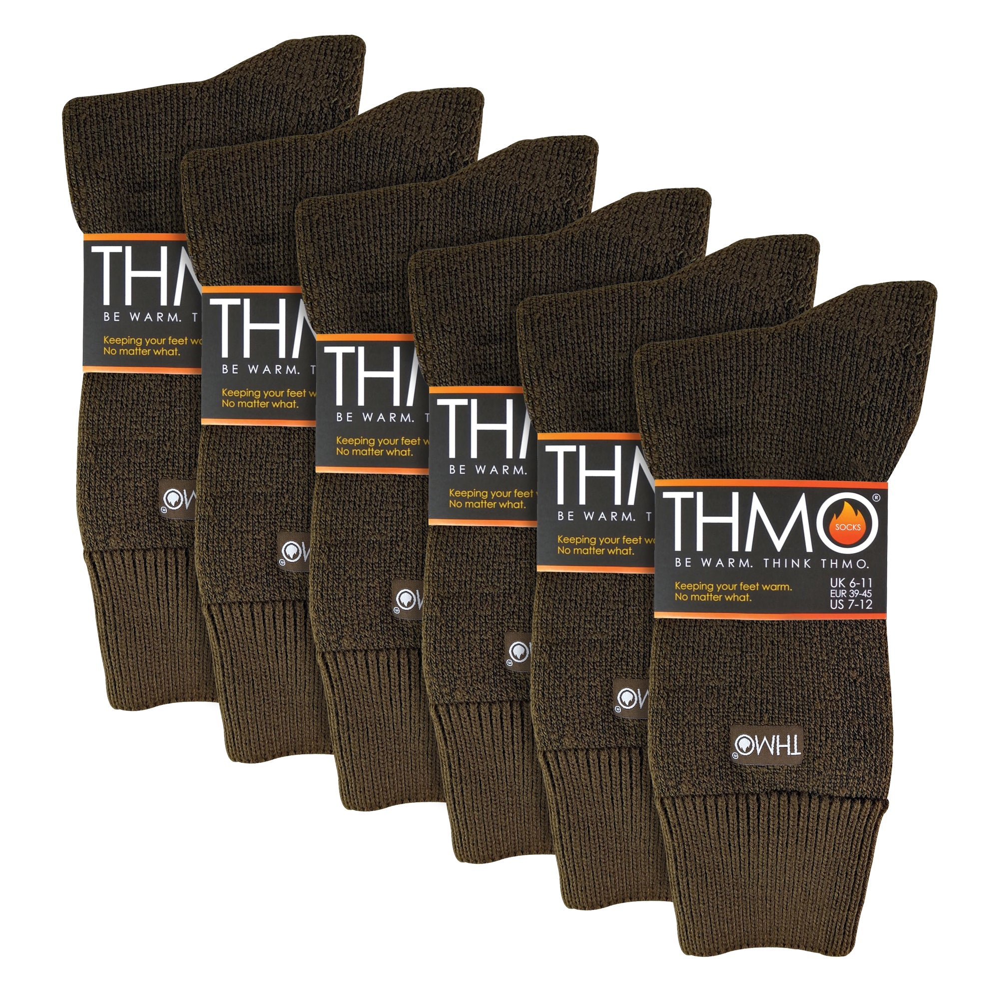 Mens Thick Winter Thermal Socks with Comfort Top (Multipack Options)