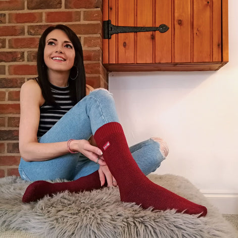Ladies Thick Winter Thermal Socks with Seamless Toe (Multipack Options)