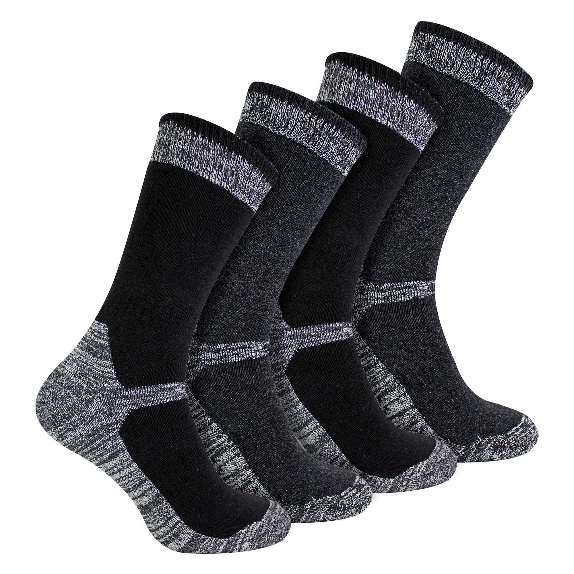 4 Pack Men's Cotton Reinforced Industrial Outdoor Work Socks