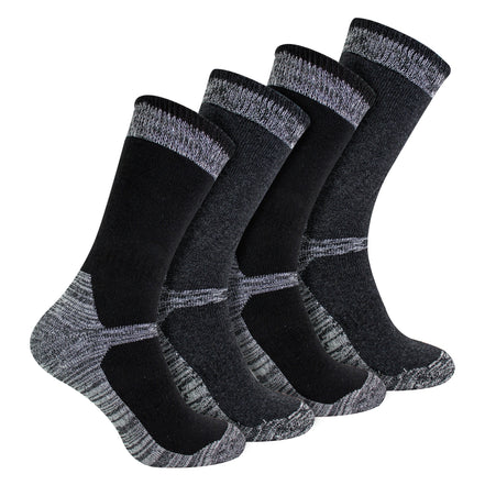 4 Pack Men's Cotton Reinforced Industrial Outdoor Work Socks