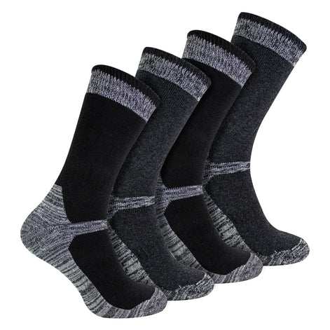 4 Pack Men's Cotton Reinforced Industrial Outdoor Work Socks