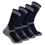 4 Pack Men's Cotton Reinforced Industrial Outdoor Work Socks