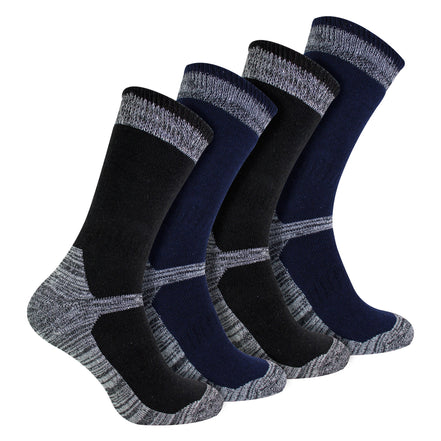 4 Pack Men's Cotton Reinforced Industrial Outdoor Work Socks