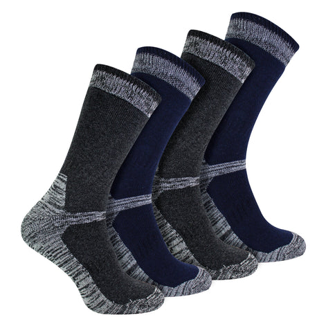 4 Pack Men's Cotton Reinforced Industrial Outdoor Work Socks