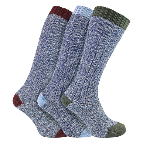 3 Pairs Extra Long Warm Wool Ladies Socks