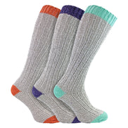 3 Pairs Extra Long Warm Wool Ladies Socks