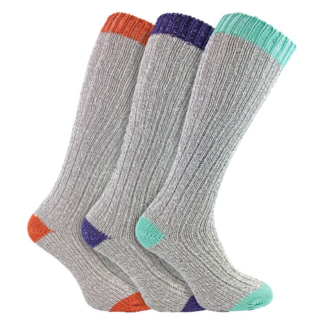 3 Pairs Extra Long Warm Wool Ladies Socks