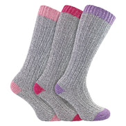 3 Pairs Extra Long Warm Wool Ladies Socks