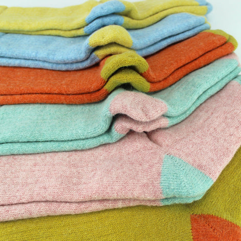 6 Pairs Ladies Alpaca Lounge Socks For Bed