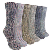 Ladies 6 Pack Alpaca Boot Socks