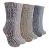 Ladies 6 Pack Alpaca Boot Socks