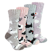 4 Pairs Ladies Thick Warm Bed Socks