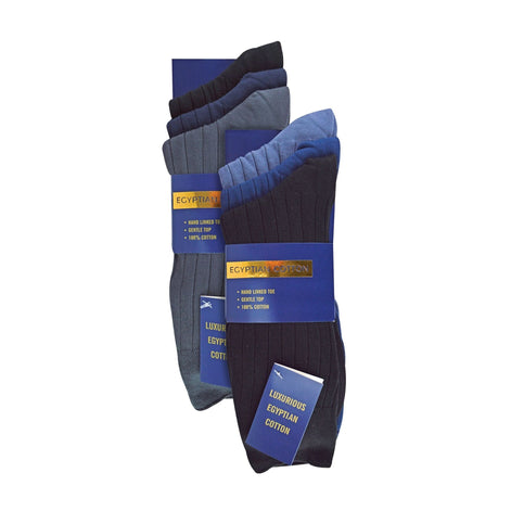 6 Pack Men's 100% Egyptian Cotton Dress Socks