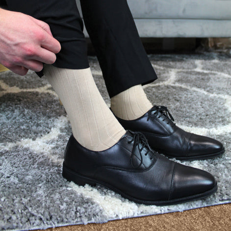 6 Pack Men's 100% Egyptian Cotton Dress Socks