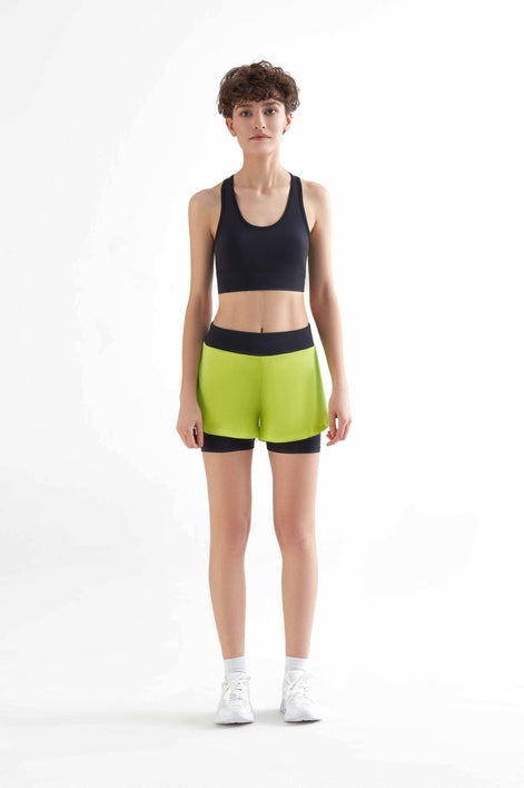 Double Layer Sports Shorts: Women's