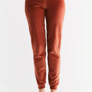 Organic Soft Fleece Cuffed Sweatpants: Women's
