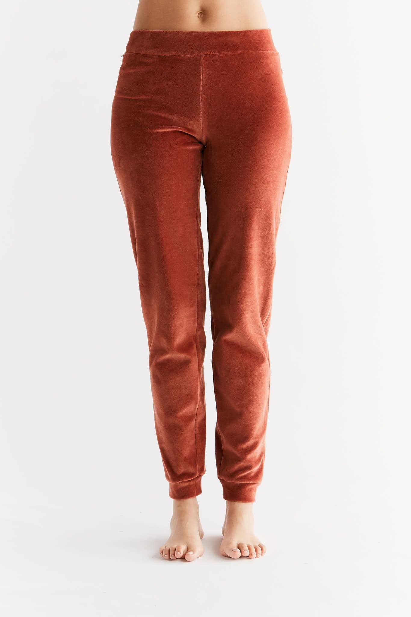 Organic Soft Fleece Cuffed Sweatpants: Women's
