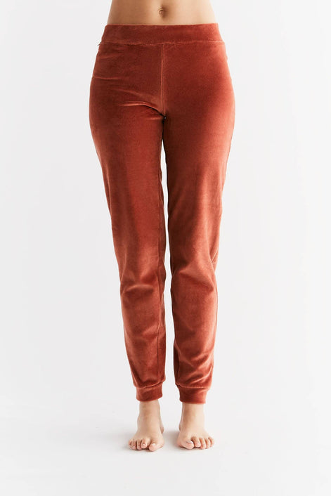 Organic Soft Fleece Cuffed Sweatpants: Women's