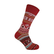 1 Pack Men's Vintage Nordic Thermal Thick Wool Blend Socks
