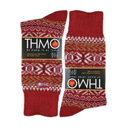 1 Pack Men's Vintage Nordic Thermal Thick Wool Blend Socks