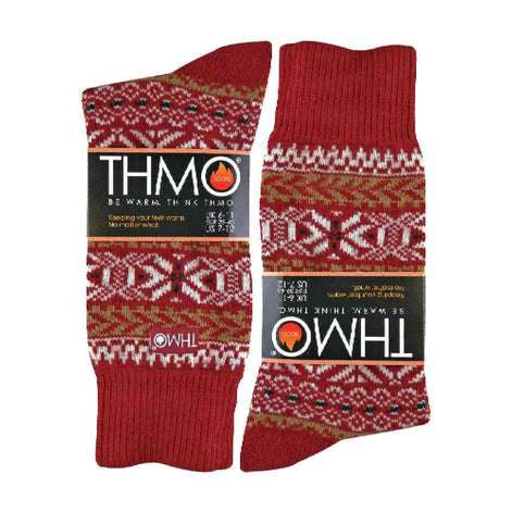 1 Pack Men's Vintage Nordic Thermal Thick Wool Blend Socks