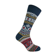 1 Pack Men's Vintage Nordic Thermal Thick Wool Blend Socks