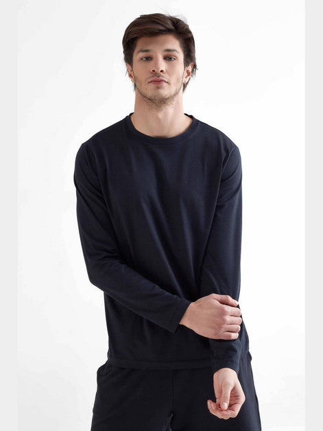 Organic Cotton & Modal Long Sleeve T-Shirt: Men's