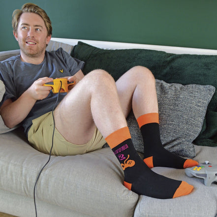 3 Pack Men's Retro Gaming Funky Novelty Video Game Socks