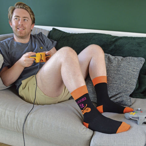 3 Pack Men's Retro Gaming Funky Novelty Video Game Socks