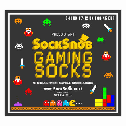 3 Pack Men's Retro Gaming Funky Novelty Video Game Socks