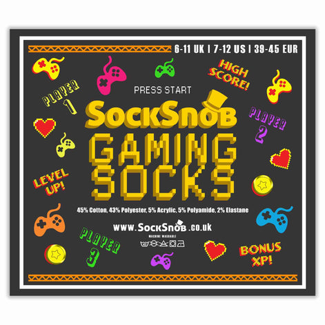 3 Pack Men's Retro Gaming Funky Novelty Video Game Socks