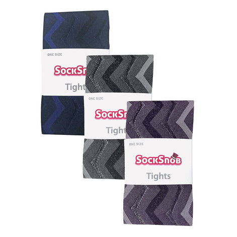 3 Pair Multipack Ladies 80 Denier Tights | Soft Patterned Tights