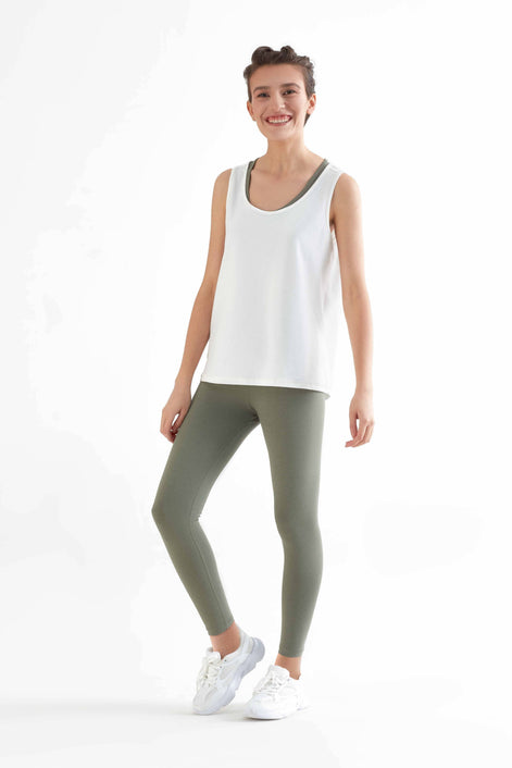Organic 7/8 Stretch Leggings: Women's