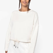 Organic Oversized Cropped Sweatshirt: Women's