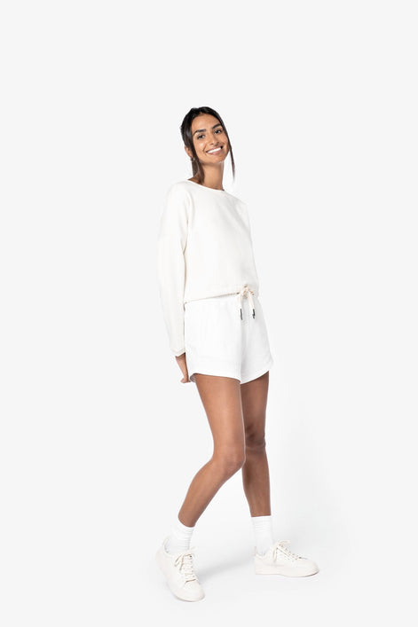 Organic Oversized Cropped Sweatshirt: Women's