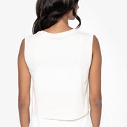 Organic Faded Cropped Tank Top: Women's