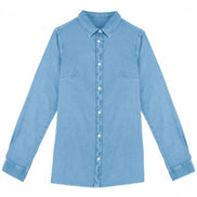 Organic Washed Long Sleeve Shirt: Ladies