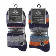 4 Pack Men's Cosy Soft Fluffy Slipper Bed Socks with Grips