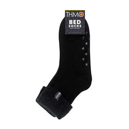 1 Pack Men's Soft Plush Lined Slipper Bed Socks