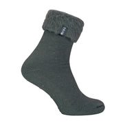 1 Pack Men's Soft Plush Lined Slipper Bed Socks