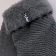1 Pack Men's Soft Plush Lined Slipper Bed Socks