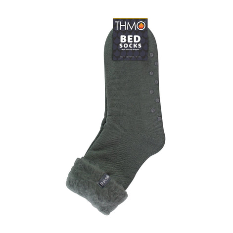 1 Pack Men's Soft Plush Lined Slipper Bed Socks