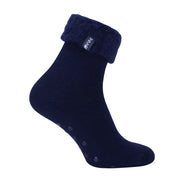 1 Pack Men's Soft Plush Lined Slipper Bed Socks