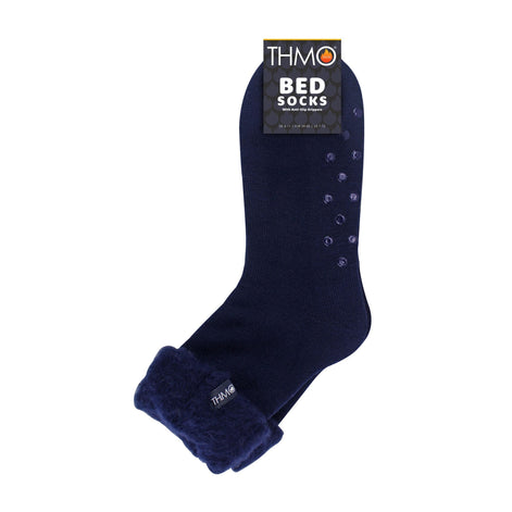 1 Pack Men's Soft Plush Lined Slipper Bed Socks