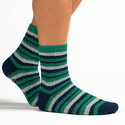 4 Pack Men's Cosy Soft Fluffy Slipper Bed Socks with Grips