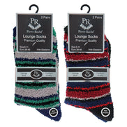 4 Pack Men's Cosy Soft Fluffy Slipper Bed Socks with Grips