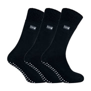 Mens Thermal Indoor Slipper Socks with Grips (Multipack Options)