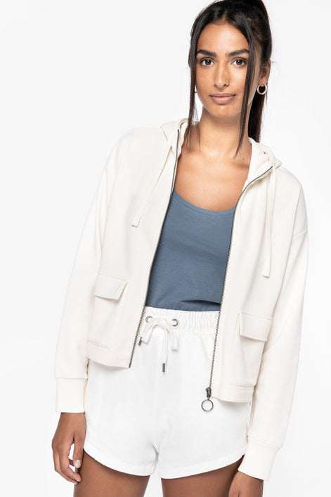 Organic Full Zip Hooded Sweatshirt: Women's